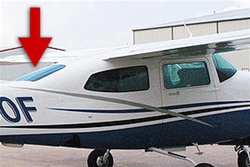 Cessna Centurion 210 Rear Windshield