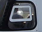 Front Pilot Window With Vent Cutout (Left) - Aero Commander/Commander Aircraft/Gulfstream American/Rockwell/Twin Commander Aircraft 500, 500A, 500B, 500U, 520, 560, 560A, 560E, 560F, 680, 680E, 680F, 680FL, 720