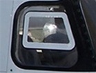 Copilot Window With Vent Cutout (Right) - Aero Commander/Commander Aircraft/Gulfstream American/Rockwell/Twin Commander Aircraft 500A, 500B, 500U, 560F, 680F, 680FL