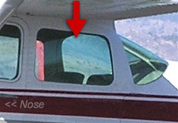 Rear Side Window (L or R) - Cessna 182 (1962-1964)