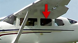 Side Window (Forward, Left) - Cessna 206 Super Skywagon