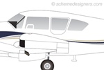Windshield (one piece) - Piper Apache PA-23 (150/160/235)