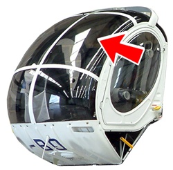Hughes Helicopter 269-300 Series - Middle Windshield (L or R)